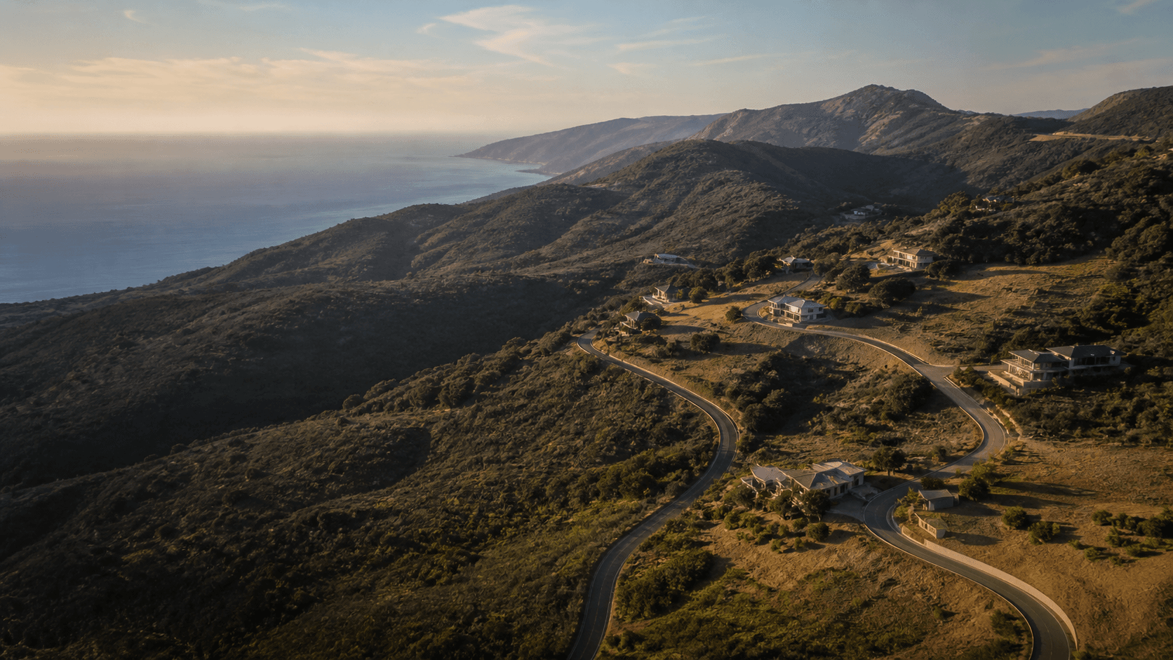 California hillside development landscape.